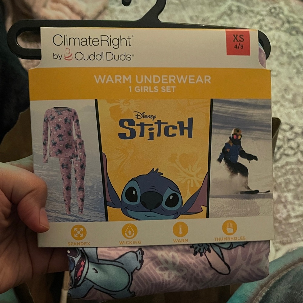 Disney Stitch Girls Pajama Set - Pink